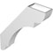 Ekena Millwork 4-in. W x 20-in. D x 26-in. H Olympic Architectural Grade PVC Knee Brace BRCP04X20X26OLY - alternate 5